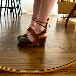 Free People lace up clogs